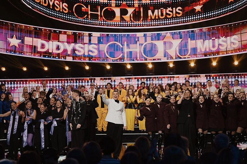 Projekto „Didysis chorų mūšis“ finalo akimirka / LNK nuotr.