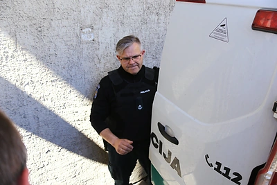 Justina Gaigalaitė pristatyta į teismą suėmimui / Tomo Markelevičiaus / 15min nuotr.