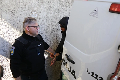 Justina Gaigalaitė pristatyta į teismą suėmimui / Tomo Markelevičiaus / 15min nuotr.