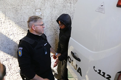 Justina Gaigalaitė pristatyta į teismą suėmimui / Tomo Markelevičiaus / 15min nuotr.