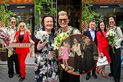 Plaukų stilisto Karolio Murausko gimtadienio šventė: būrys bičiulių, šokiai ir balta mišrainė