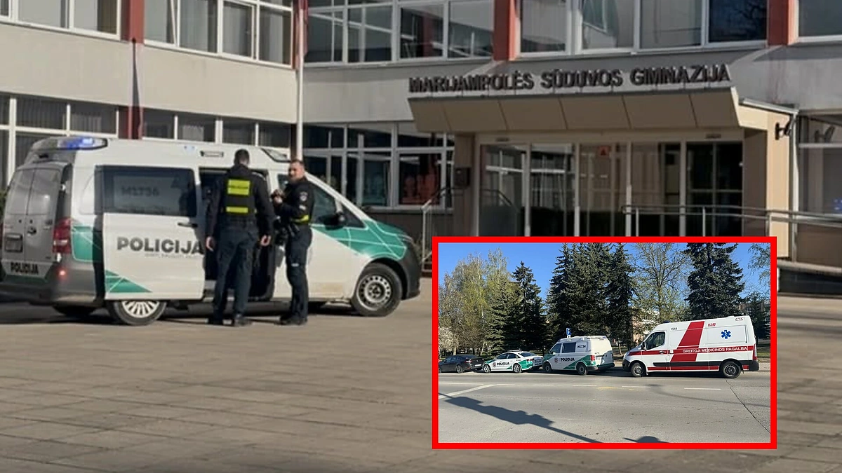 Išpuolis Marijampolės mokykloje / mmm.lt nuotr.