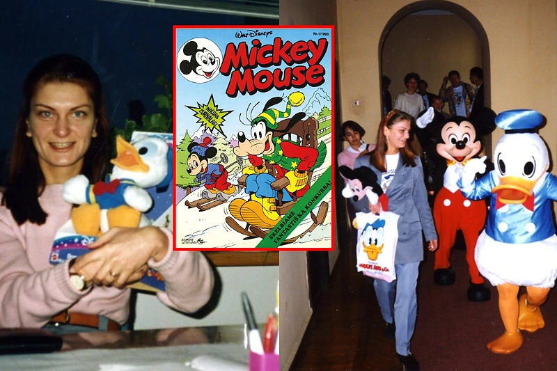 Regina Komžienė, pirmasis žurnalo „Mickey Mouse“ numeris / „Kid Press“ ir asmeninio albumo nuotr.