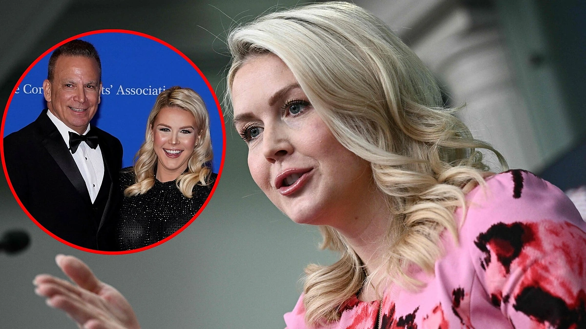 Karoline Leavitt su vaiku / Scanpix nuotr.