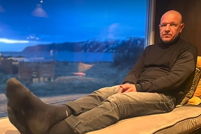 Mindaugas Bendžius aplankė brolio Gintaro žūties vietą Norvegijoje / Stop kadras