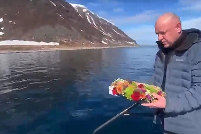 Mindaugas Bendžius aplankė brolio Gintaro žūties vietą Norvegijoje / Stop kadras
