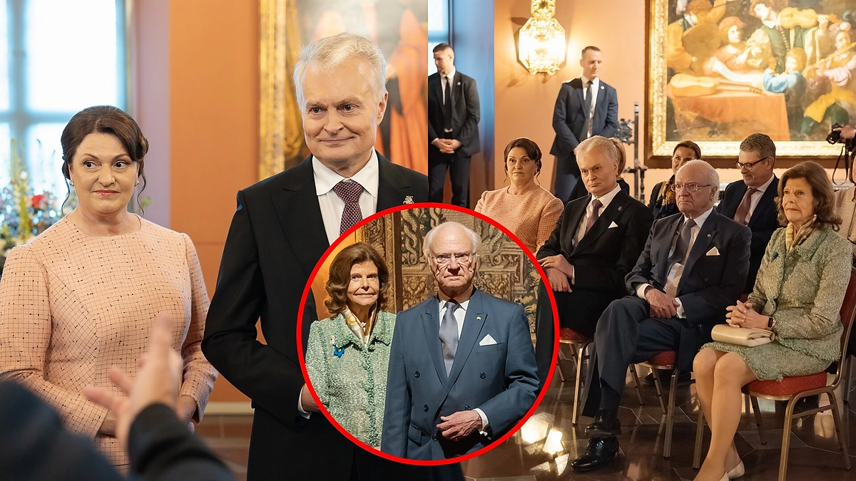 Lietuvos pirmoji pora ir Švedijos karališkoji pora dalyvauja priėmime Lietuvos Didžiosios Kunigaikštystės valdovų rūmuose / Lietuvos Respublikos Prezidento kanceliarijos nuotraukos/ Eitvydas Kinaitis