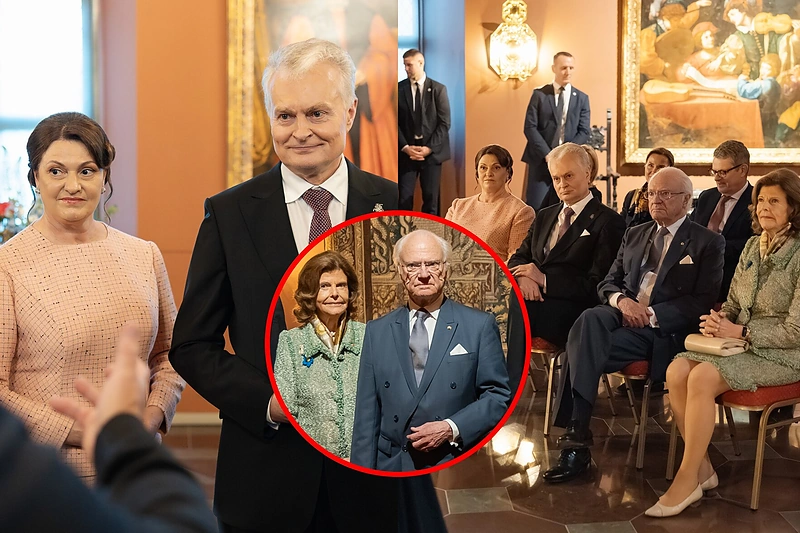 Lietuvos pirmoji pora ir Švedijos karališkoji pora dalyvauja priėmime Lietuvos Didžiosios Kunigaikštystės valdovų rūmuose / Lietuvos Respublikos Prezidento kanceliarijos nuotraukos/ Eitvydas Kinaitis