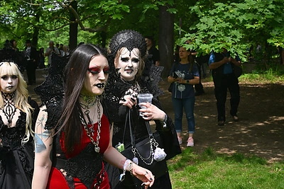 Wave-Gotik-Treffen muzikos festivalis / Mariaus Jackevičiaus/BNS ir Dariaus Juodkos/BNS nuor.