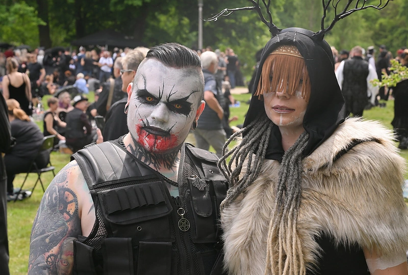 Wave-Gotik-Treffen muzikos festivalis / Mariaus Jackevičiaus/BNS ir Dariaus Juodkos/BNS nuor.