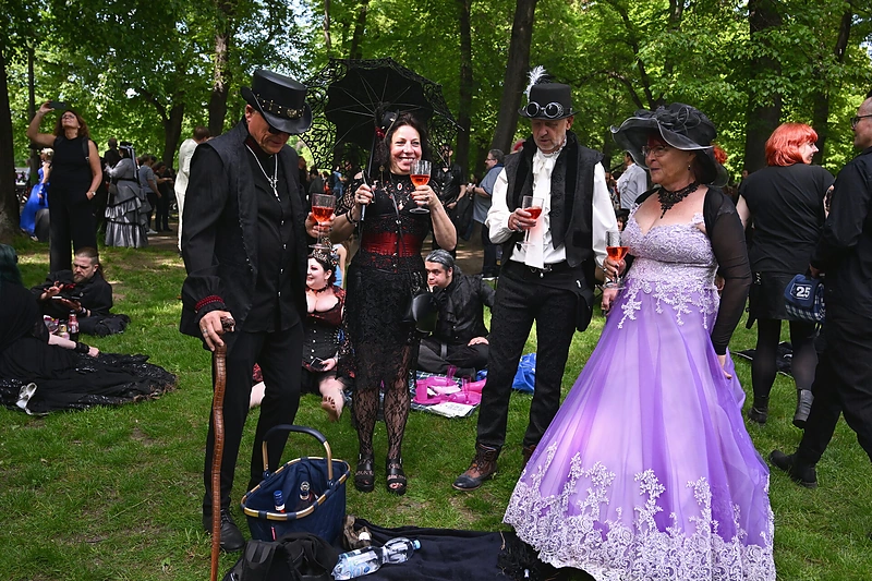 Wave-Gotik-Treffen muzikos festivalis / Mariaus Jackevičiaus/BNS ir Dariaus Juodkos/BNS nuor.