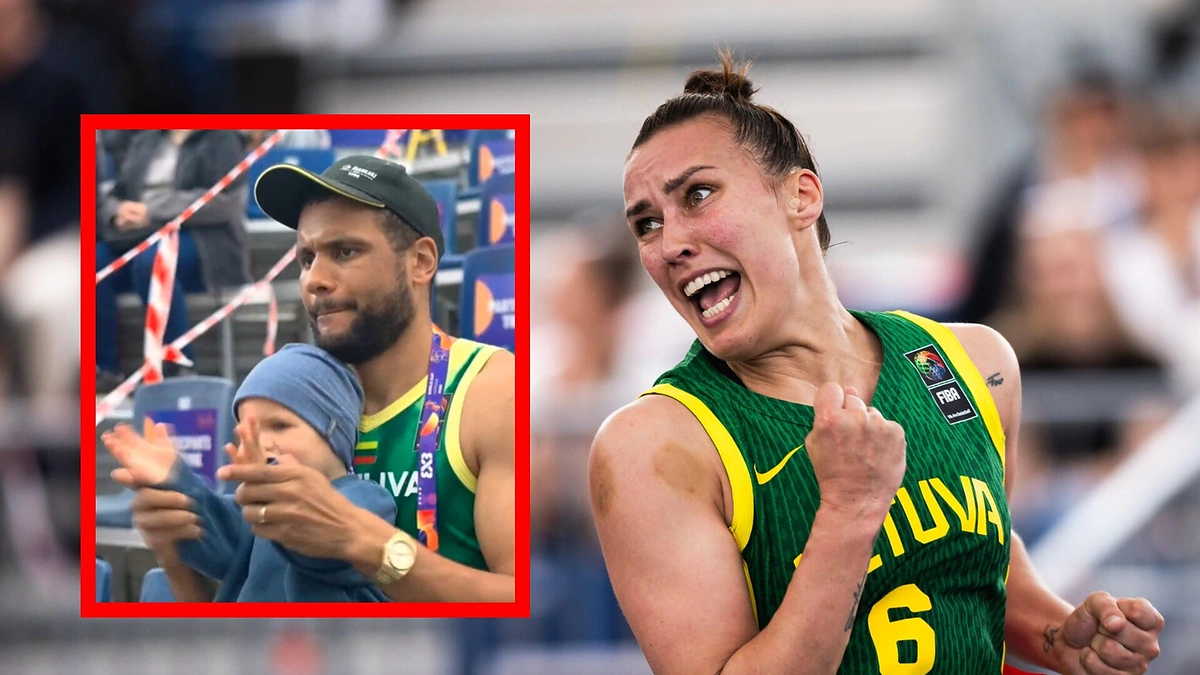 Kamilė Nacickaitė su šeima / FIBA nuotr.