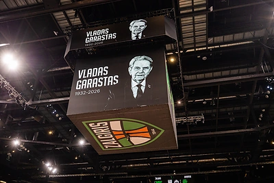Vlado Garasto pagerbimas „Žalgirio“ arenoje / Teodoro Biliūno / BNS nuotr.