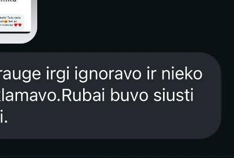Verslininkės paviešintos žinutės / „Facebook“ nuotr.