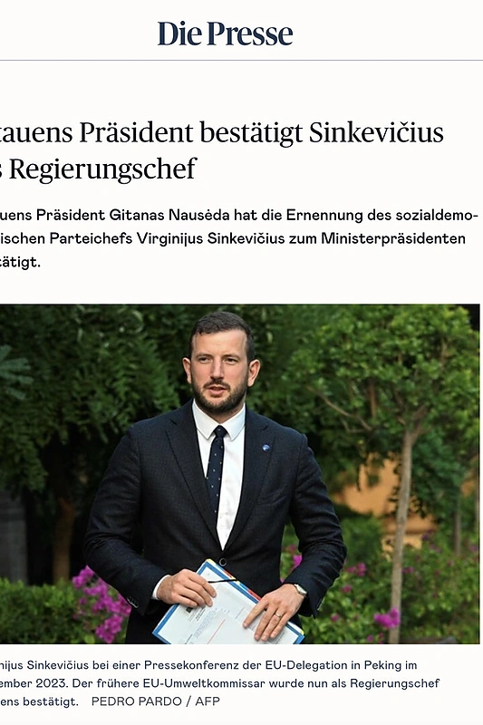 Vokiečių portalas „Die Presse“
