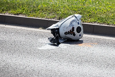 Avarija Jeruzalės gatvėje: susidūrė motociklas ir krovininis automobilis, motociklo vairuotojas žuvo / Pauliaus Peleckio / BNS nuotr.