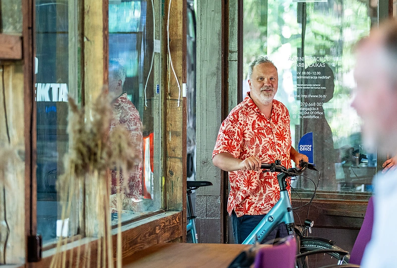 Rolando Mackevičiaus pokalbių šou „Nepatogūs klausimai“ gyvai Palangoje / Andriaus Pelekausko nuotr.