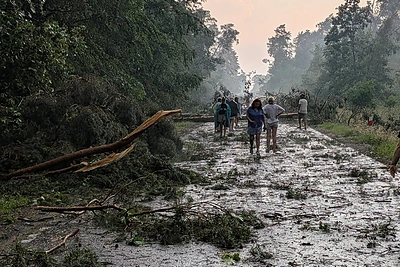 Lenkijoje – orų kataklizmai: po karščio rekordų – galingos audros, įspėjama net apie uraganą