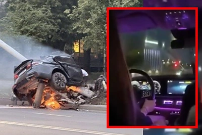 Plinta vaizdo įrašas: jame – galimai BMW nesuvaldžiusi mergina mokosi vairuoti sėdėdama vyrui ant kelių