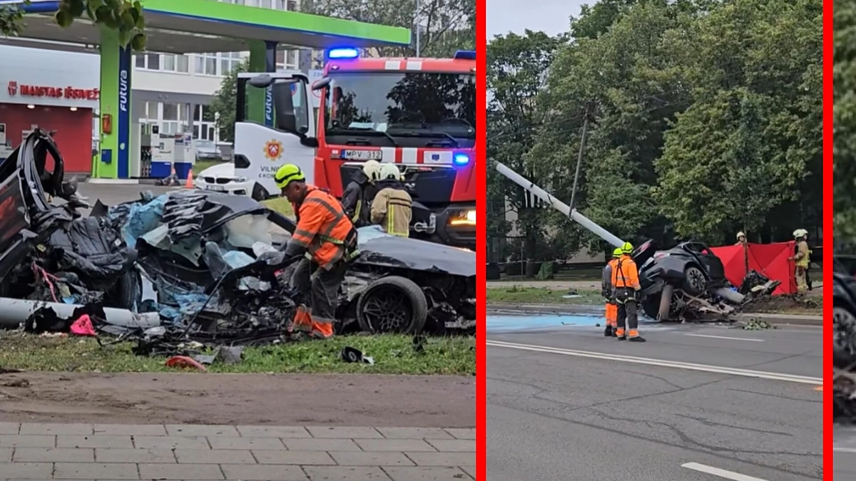 Avarija Žirmūnuose / Stop kadras