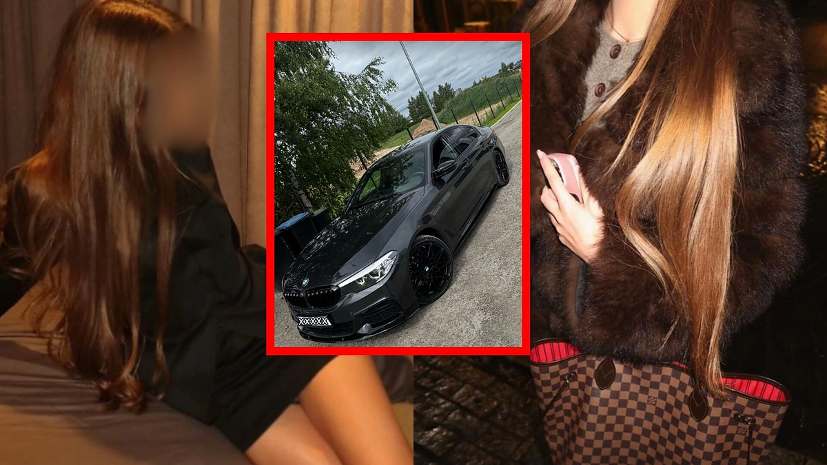 BMW avariją sukėlusios merginos įrašai / „TikTok“ nuotr.
