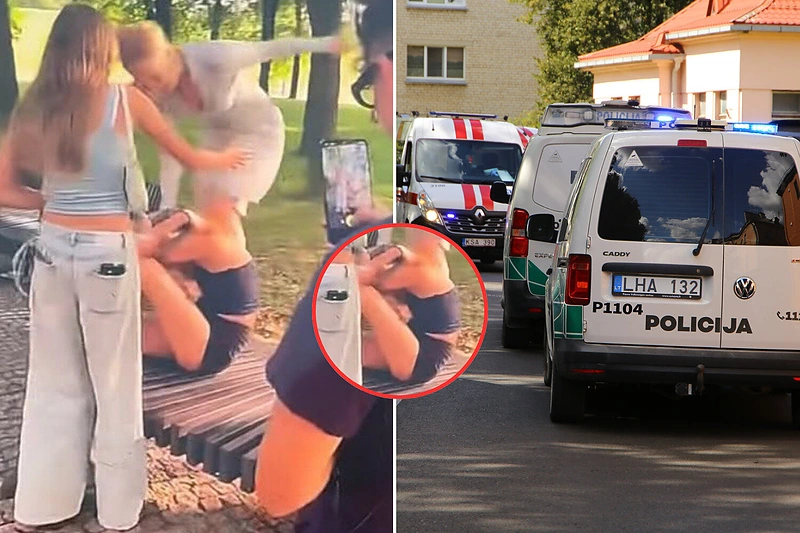 Marijampolėje viena paauglė sumušė kitą / Violeta Grigaliūnaitė nuotr.