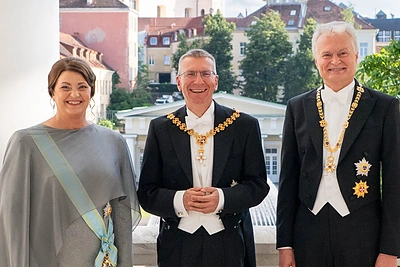 Kokia pirmoji ponia! Diana Nausėdienė iškilmingoje vakarienėje traukė visų žvilgsnius