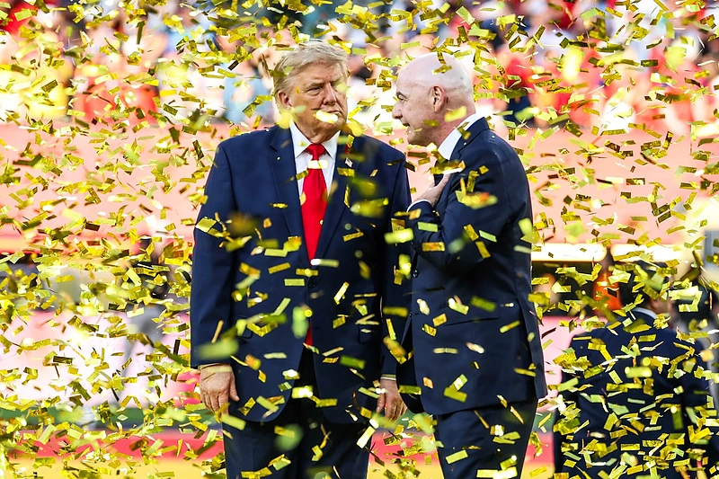 Donaldas Trumpas ir Gianni Infantino / „Scanpix“ nuotr.