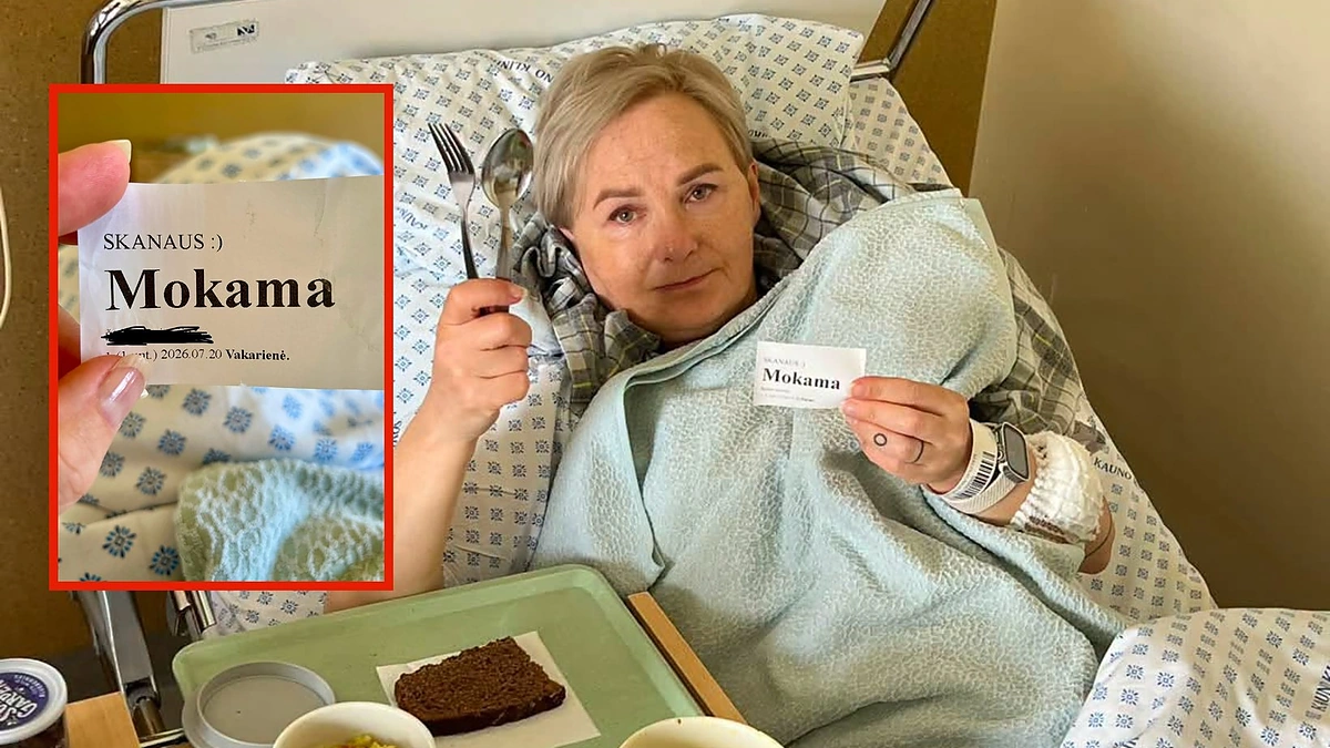 Aušra Malinauskienė gydymo įstaigoje / Asmeninio albumo nuotr. Žmonės.lt koliažas