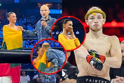 „Meilės nokautas“ Tel Avivo ringe: tai, ką Muay Thai čempionas Vitas Karosas „iškrėtė“ Dominykai – atima žadą
