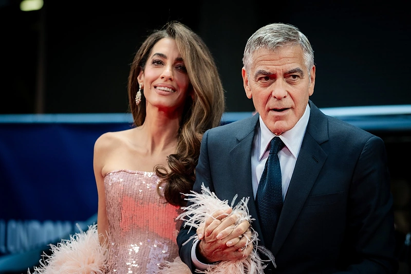 George'as su žmona Amal Clooney / Vida press nuotr.