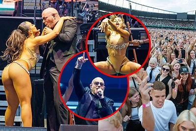 Pitbull sudrebino Kauną: sausakimšame stadione – šou su nuogybėmis, tūkstančiai „plikių“ ir ypatingas svečias