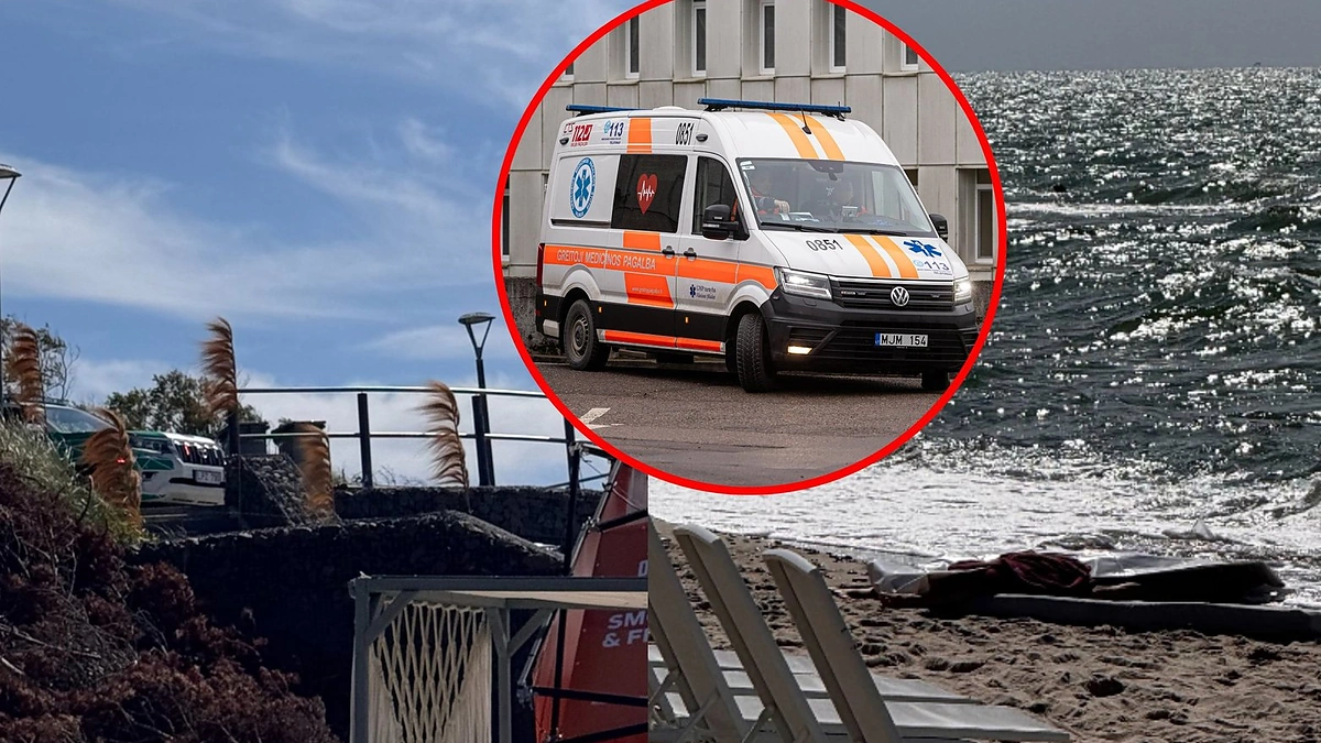 Nelaimė pajūryje / 15min skaitytojo nuotr.
