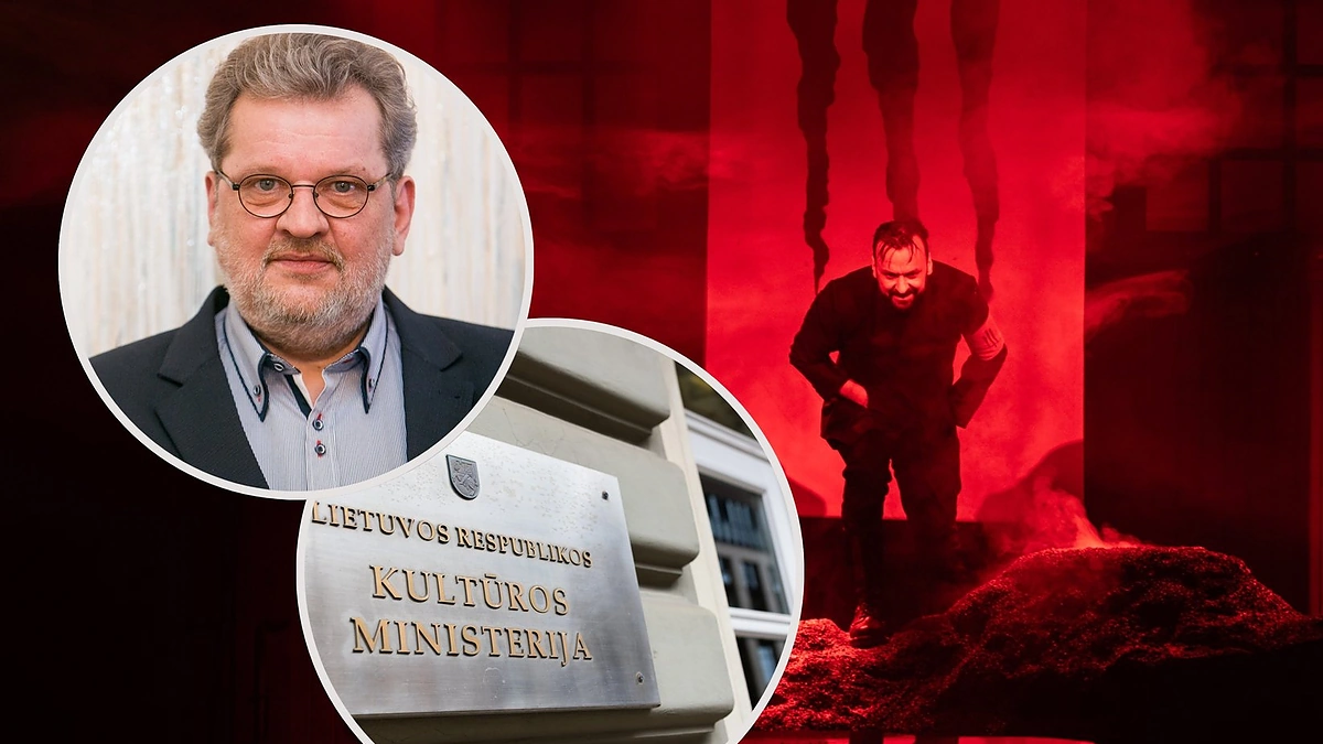 Antanas Venckus ir „Makbeto“ scena / BNS ir Arvydo Gudo nuotr.