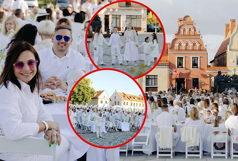 Baltoji vakarienė Kėdainių Didžiojoje rinkos aikštėje / Organizatorių nuotr.
