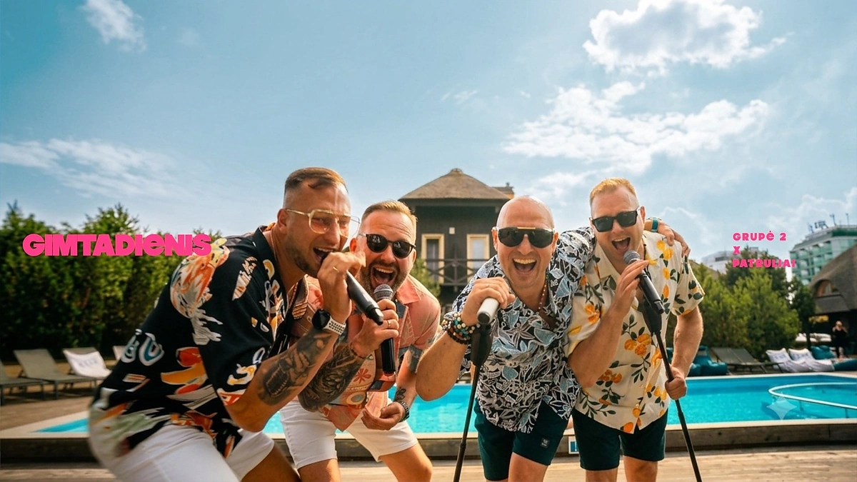 „Grupės 2“ ir „Patrulių“ klipo filmavimas / Asmeninio archyvo nuotr.