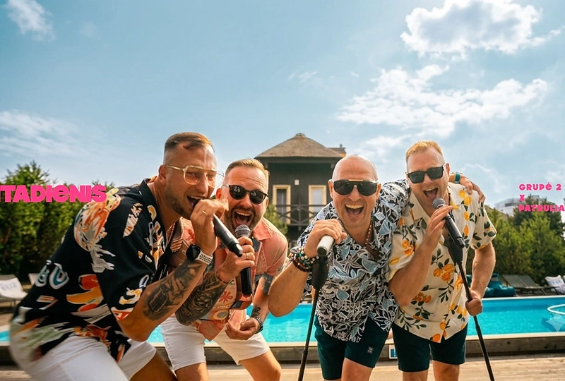 „Grupės 2“ ir „Patrulių“ klipo filmavimas / Asmeninio archyvo nuotr.