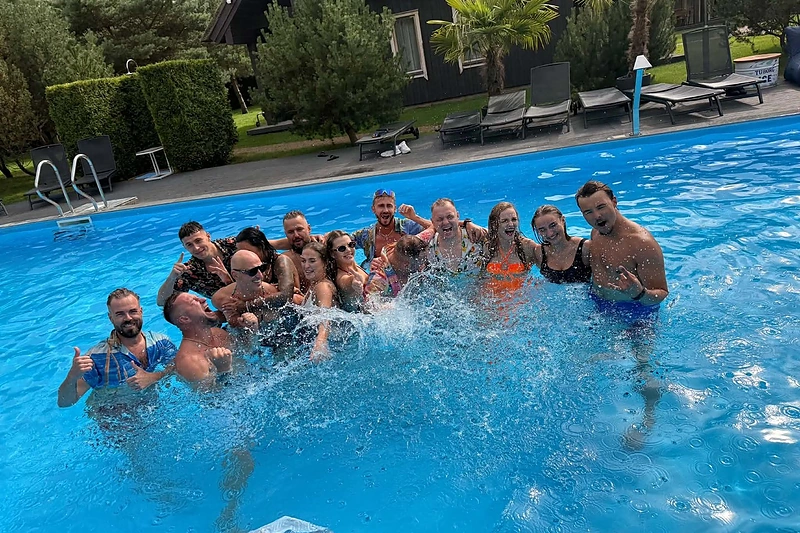 „Grupės 2“ ir „Patrulių“ klipo filmavimas / Asmeninio archyvo nuotr.