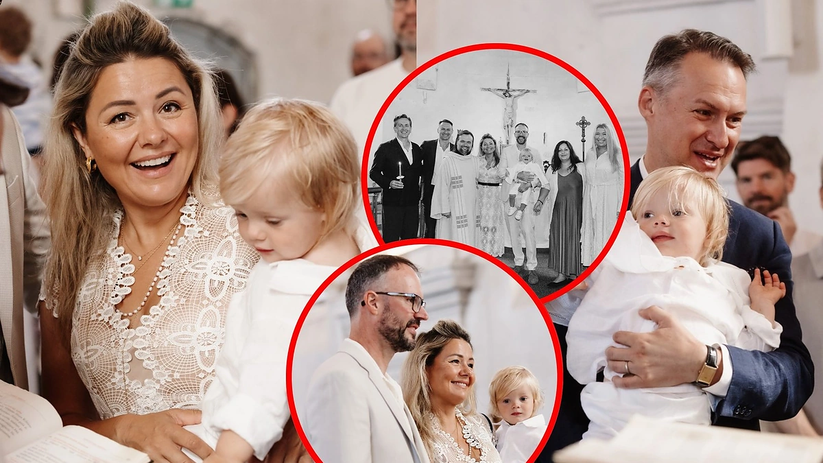 Beatos Nicholson sūnaus Teodoro krikštynų akimirka / Dovilės Jakštaitės nuotr.