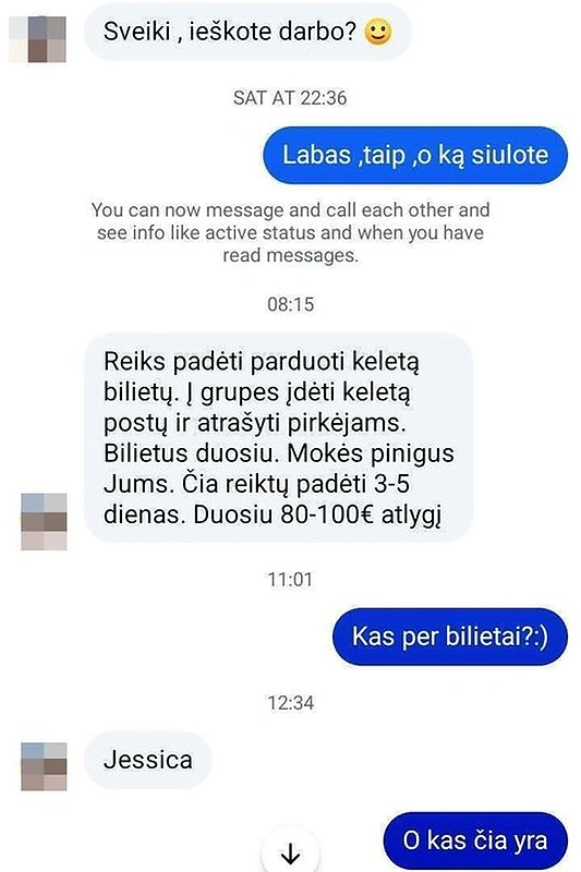 Paviešintas susirašinėjimas / Facebook nuotr.
