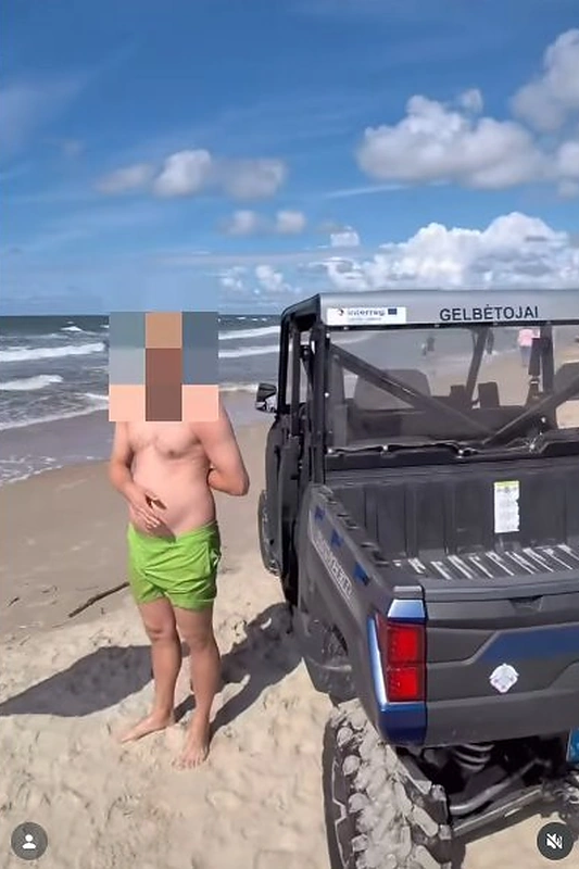 Palanga, poilsiautojai / Stop kadras