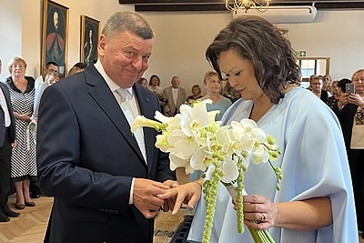 Valentino Tamulio ir Skaidrės Olberkaitės vestuvės / Aušros Malinauskienės nuotr.
