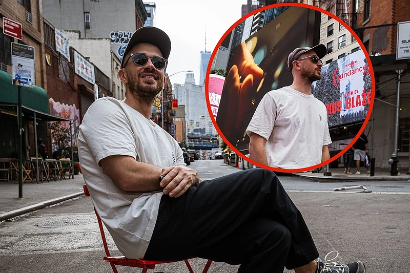 Andriaus Blaževičiaus filmas pristatytas Niujorko „Times Square“ aikštėje / Asmeninio albumo nuotr.