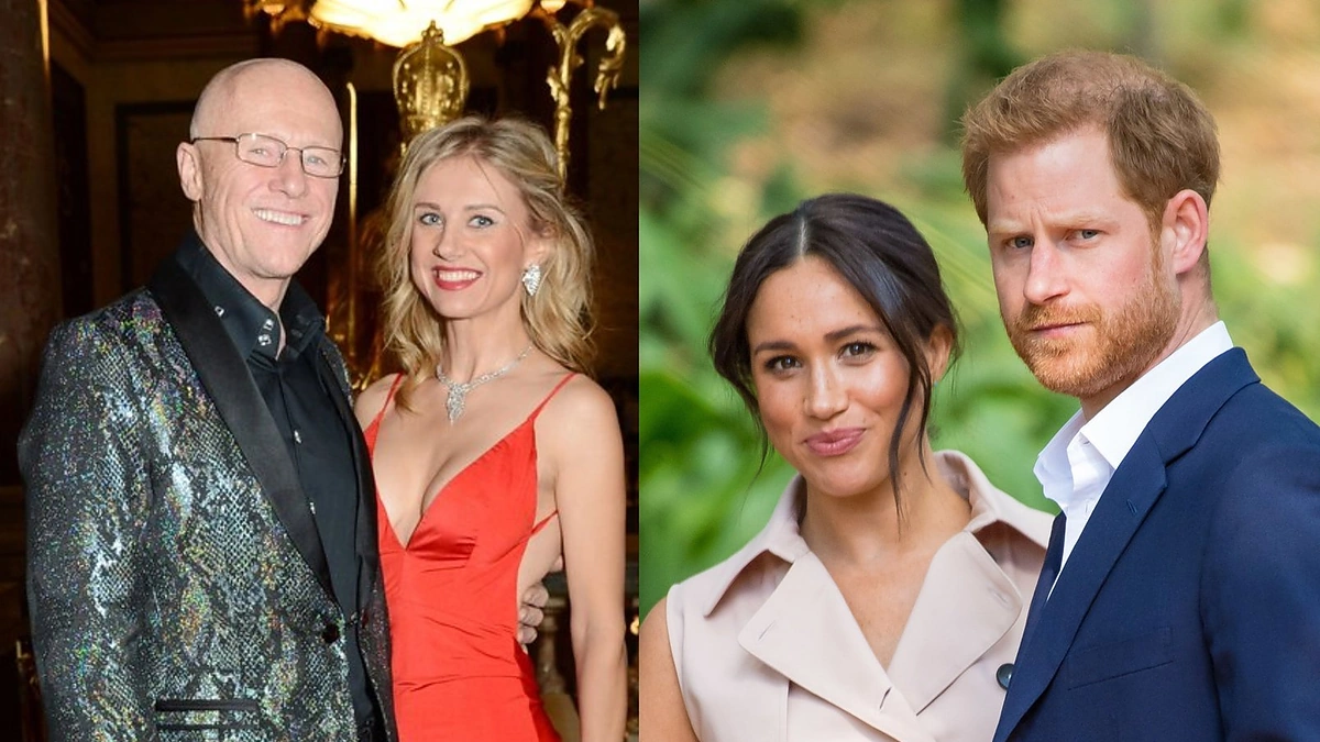 Johnas Caudwellas, Modesta Vžesniauskaitė, Meghan Markle ir princas Harry / Vida Press nuotr.