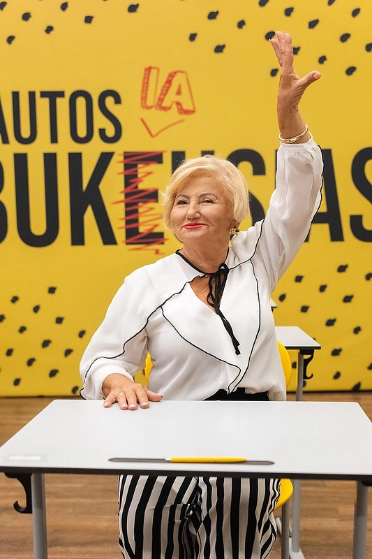 Joana Bartaškienė projekte „Tautos bukiausias“ / V.Juzelėno nuotr.