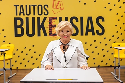 Joana Bartaškienė projekte „Tautos bukiausias“ / V.Juzelėno nuotr.