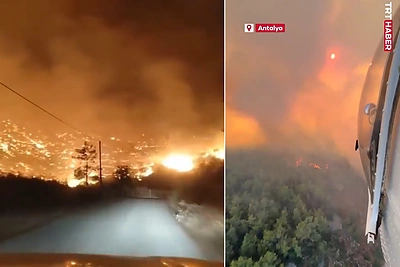 Lietuvių atostogų rojus virto pragaru: Antalijos regioną niokoja liepsnos – vaizdai sukrečia
