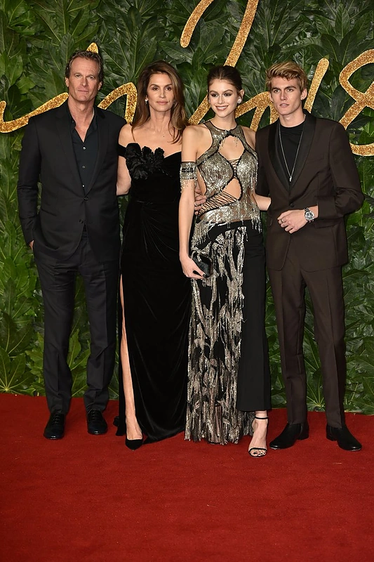 Rande Gerber, Cindy Crawford, Kaia Gerber ir Presley Gerber / Scanpix nuotr.