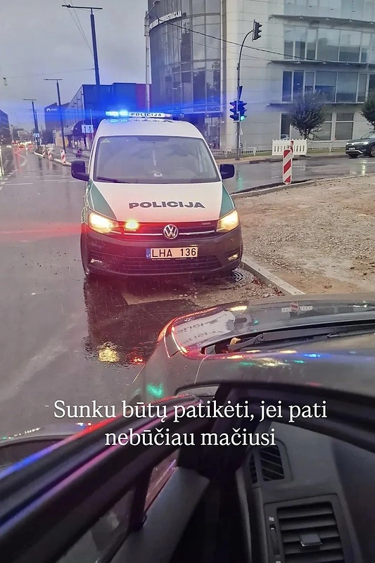Vaida Kurpienė tapo išpuolio liudininke / Stop kadras