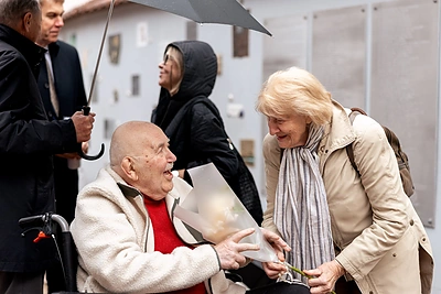 Maestro Donato Katkaus pagerbimas Literatų gatvėje / Tauro Gūdmanto nuotr.